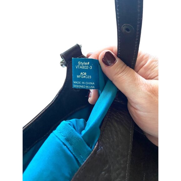 Solo Executive 16” Leather Bucket Tote Espresso One Size Travel Minimalist Large - Picture 14 of 16